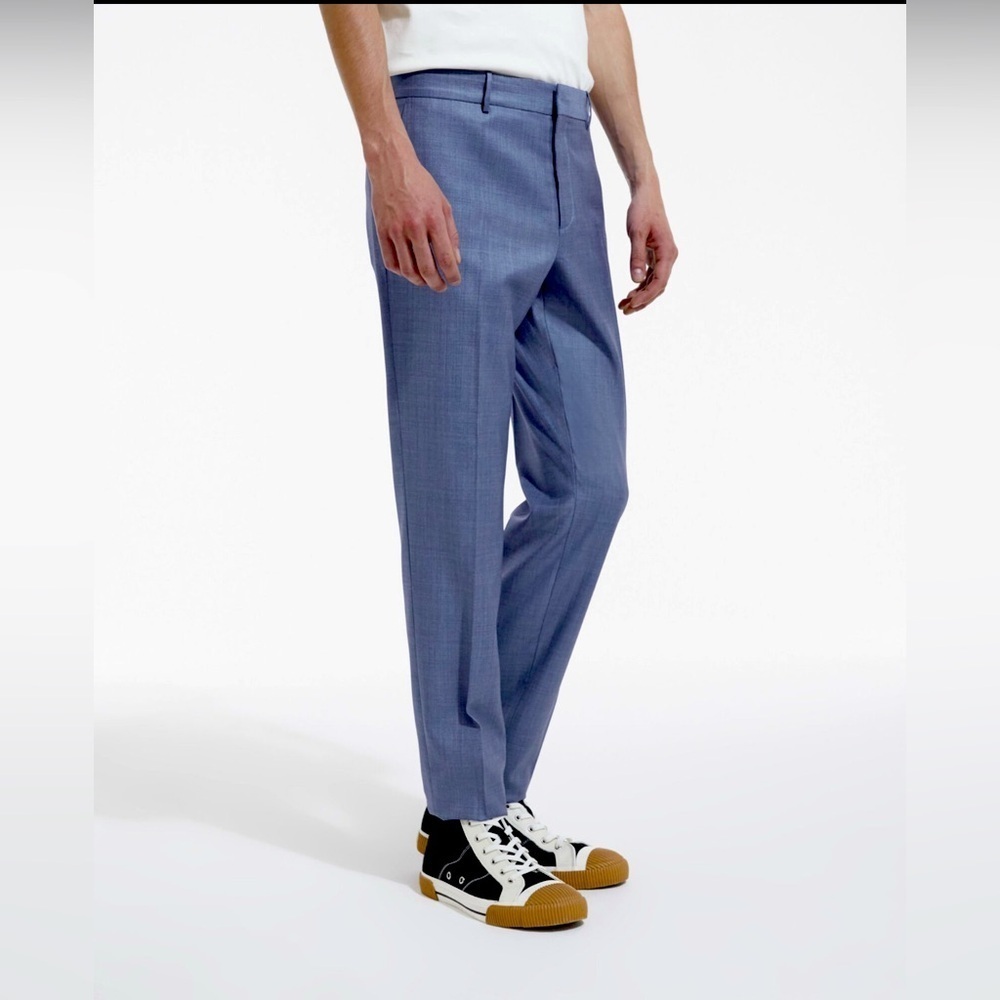 The Kooples Fitted Wool Blue Suit pants Size 46 FR/ 30 US Small NWT